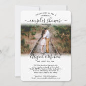 2 Foto Virtuele Koppels Bruidsuitnodiging per Post Kaart (Voorkant)