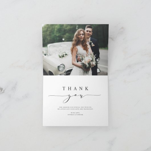 2 Foto voor altijd bedankt bruiloft Hartelijk dank (Binnen)