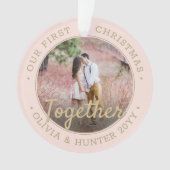 2 Foto voor het eerst kerstmis, samen met Blush Pi Ornament (voorkant)