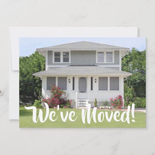 2 Foto We hebben New Home Change of Address verpla Aankondiging (Voorkant)