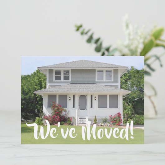 2 Foto We hebben New Home Change of Address verpla Aankondiging (Staand voorkant)
