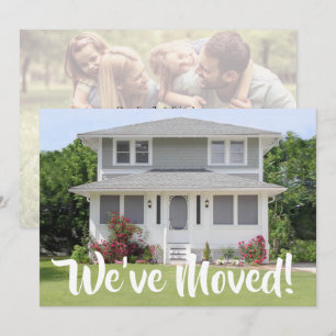 2 Foto We hebben New Home Change of Address verpla Aankondiging