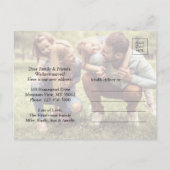 2 Foto We hebben Script New Change of Address verp Aankondigingskaart (Achterkant)