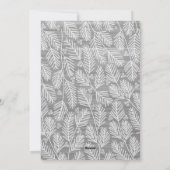 2 Foto White Border met Whimsical Pine Branches Feestdagenkaart (Achterkant)