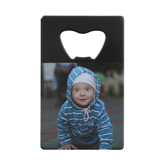 2 Foto zeer handig personaliseren Creditkaart Flessenopener (Voorkant)