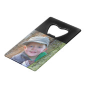 2 Foto zeer handig personaliseren Creditkaart Flessenopener (Achterkant Gekanteld)