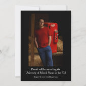2 Foto zwart achtergrond - Aankondiging Afstudeerd (Achterkant)