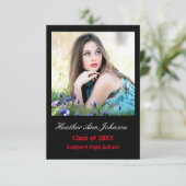 2 Foto zwart - Verticaal - 3x5 Afstudeerder aankon Kaart (Staand voorkant)