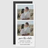 2 Fotocabine Strip Magnetische bruiloft Bewaar de  (Voorkant / Achterkant)