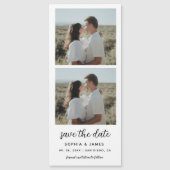 2 Fotocabine Strip Magnetische bruiloft Bewaar de  (Voorkant)