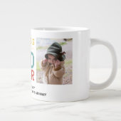 2 fotocollage beste papa ooit elke groet toevoegen grote koffiekop (Rechts)