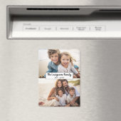 2 Fotocollage Familienaam - Horizontale foto's Magneet (Insitu (Vaatwasser))