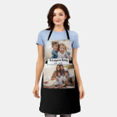 2 Fotocollage Familienaam - Horizontale foto's Schort (Gedragen)