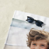 2 Fotocollage Familienaam - Horizontale foto's Strandlaken (In situ)