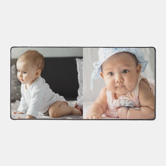 2 Fotocollage op maat cadeau Bureaumat (Voorkant)