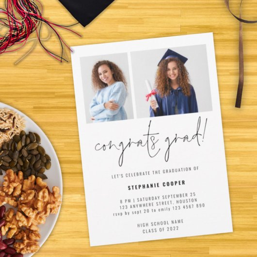 2 Fotocongraten Afstudeerder 2022 Graduation Party Kaart