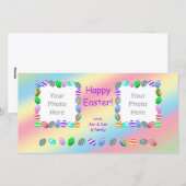 2 Fotogeverfde paaseieren Feestdagenkaart (Voorkant / Achterkant)