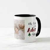 2 Fotografie Kerstmis Carol Kom Laat ons hem aanbi Mok (Voorkant rechts)