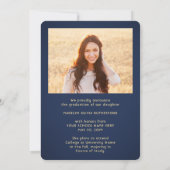 2 Fotoklasse: marinejaar en Gold Script-Afstuderen Aankondiging (Achterkant)