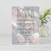 2 Fotoliefhebbers zijn alleen patiënten die weduws Save The Date (Staand voorkant)