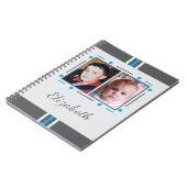 2 fotonaam tekst blauw grijs notitieboek (Linkerzijde)