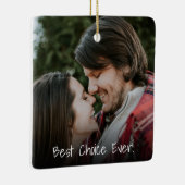 2 Fotopaar in liefdesbeste keuze ooit uniek Keramisch Ornament (Rechts)