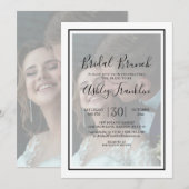 2 Fotoparaten Chic Modern Script Vrijgezellenfeest Kaart (Voorkant / Achterkant)