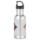 2 Foto's11th Wedding Jubileum Steel Roos Waterfles (Achterkant)