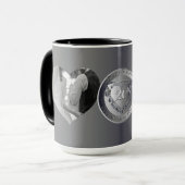 2 Foto's 10th,20th,25th,70th Wedding Jubileum Mok (Voorkant links)