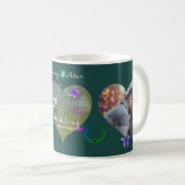 2 Foto's 3e Jade Glass Wedding Jubileum Koffiemok (Voorkant rechts)