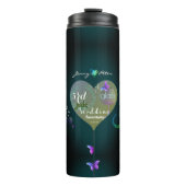 2 Foto's 3e Jade Glass Wedding Jubileum Thermosbeker (Voorkant)