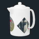 2 Foto's 40th,15th Ruby Wedding Jubileum Theepot<br><div class="desc">Op zoek naar die unieke,  originele grafische kaart,  een 40e of 15e trouwdag die porseleinen theepot voor hen heeft ontworpen? Dan is het misschien wel het; een ruby grafische en medaillontekst met je prachtige foto's op deze verbluffend gedrukte theepot! Ze zullen er ook het hele jaar door van genieten:)</div>