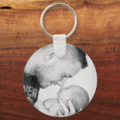 2 foto's aangepaste dubbelzijdige sleutelhanger (Voorkant)