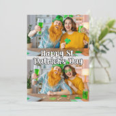 2-foto's Aangepaste Moderne Sjabloon St. Paddys (Staand voorkant)