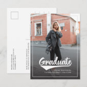 2 Foto's Afstuderen 2025 Script Afstudeerder Aankondigingskaart (Voorkant / Achterkant)