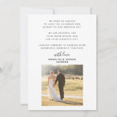 2 foto's bruiloft bedankbasis voor vellum kaart (Achterkant)