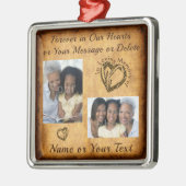 2 Foto's Christmas Ornament for Loss of Loved One (Links)