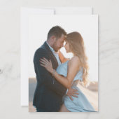 2 Foto's Classic Elegant Hand Geschreven bruiloft Save The Date (Achterkant)