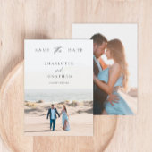 2 Foto's Classic Elegant Hand Geschreven bruiloft Save The Date