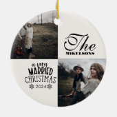 2 foto's Een zeer getrouwde kerst Keramisch Ornament (Achterkant)