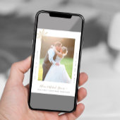 2 foto's Eerste Kerstmis Mr. en Mrs. echtpaar Feestdagenkaart