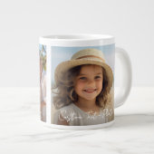 2 foto's en minimale tekstoverlay met script grote koffiekop (Voorkant rechts)