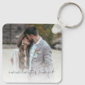 2 Foto's herinneren zich dit moment Pas getrouwd K Sleutelhanger (Achterkant)