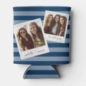 2 Foto's - Hipster Square Instagram Foto Collage Blikjeskoeler (Voorkant)