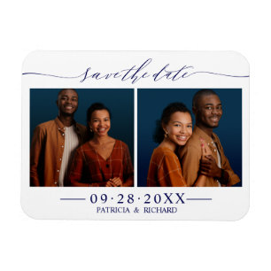2 Foto's Huwelijk Save The Date Magneet