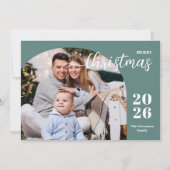 2 foto's Kerstboog modern minimalistisch Feestdagenkaart (Voorkant)