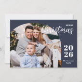 2 foto's Kerstboog modern minimalistisch Feestdagenkaart (Voorkant)