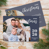 2 foto's Kerstboog modern minimalistisch Feestdagenkaart