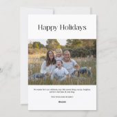 2 foto's Kerstvakantie Kaart (Achterkant)