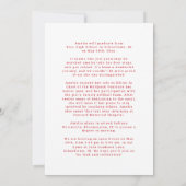 2 foto's Klasse van 25 Rode & Witte Open Huis Kaart (Achterkant)